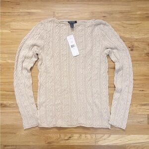 Ralph Lauren Cable Knit Sweater S NWT